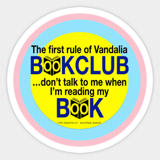 1st Rule of Vandalia BookClub Sticker